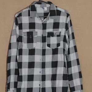 " Divided " Flannel Button Up